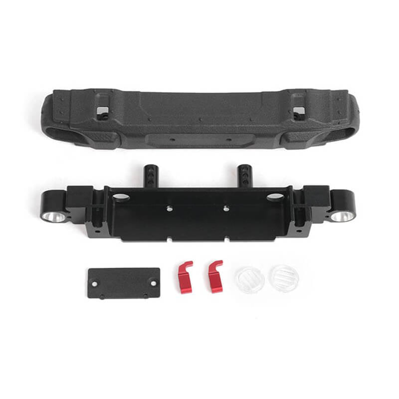RC4WD Oem Front Bumper w/License Plate Holder for Axial 1:10 SCX10 III Jeep (Gladiator/Wrangler)