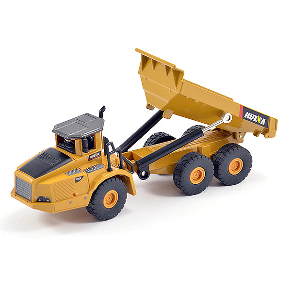 HuiNa 1:50 Diecast 6-Wheel Dump Truck Static Model CY1712
