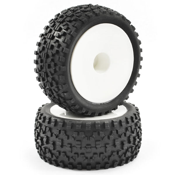 Fastrax 1:10 Mounted Cuboid Buggy Rear Tyres Dished FAST0039