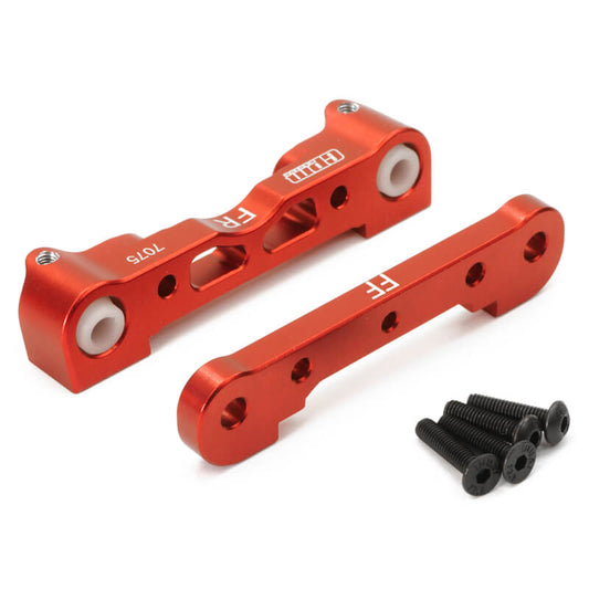 Fastrax Arrma Front Alu Lower Sus.Mounts-Kra/Out/Sen/Typ - Red FTAR007R