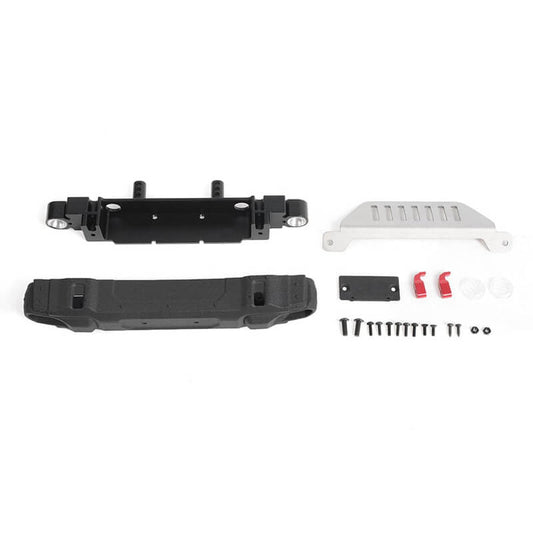 RC4WD Oem Front Bumper w/License Plate Holder + Steering Guard for Axial 1:10 SCX10 III Jeep (Gladi