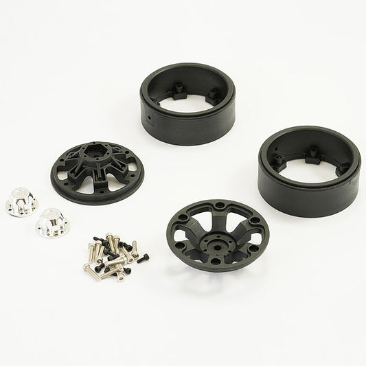 FTX Texan 1:10 6-Spoke Black Beadlock Wheel (Pr) FTX9874BK