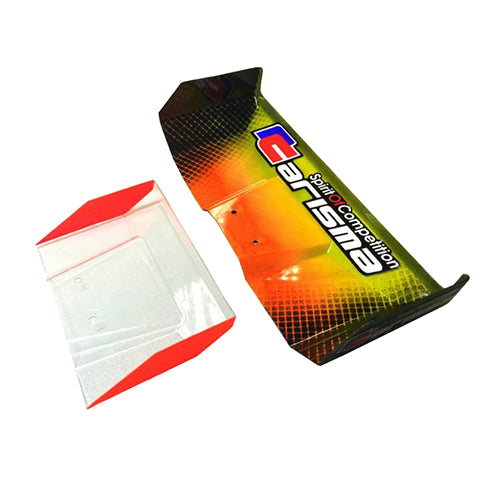 Carisma GTB Airstryke Rear Wing Set (Clear) CA15322