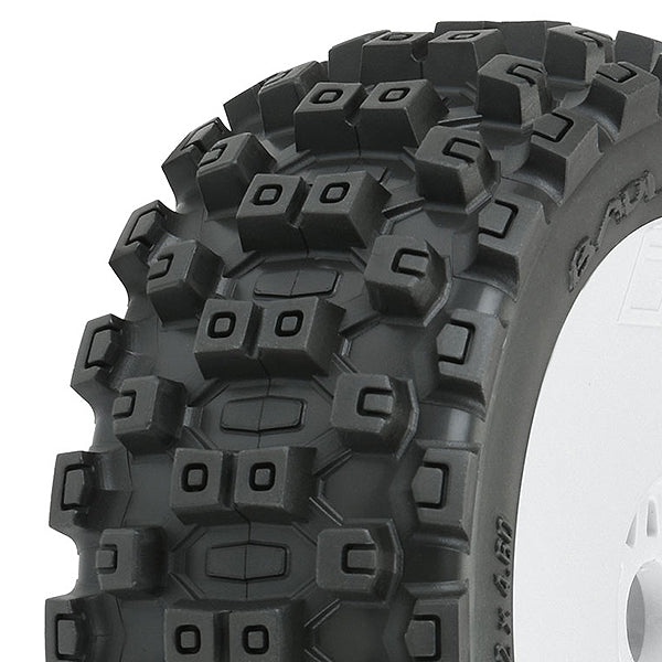 Proline 'Badlands Mx' M2 Pre- Mount Velocity White Wheels Pr PL9067-31