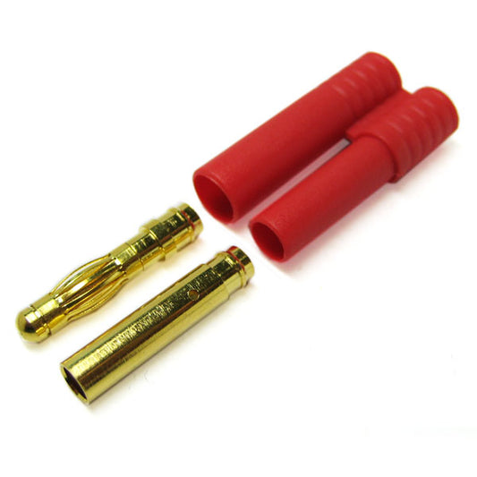 Etronix 4.0mm Gold Connector w/Housing ET0604