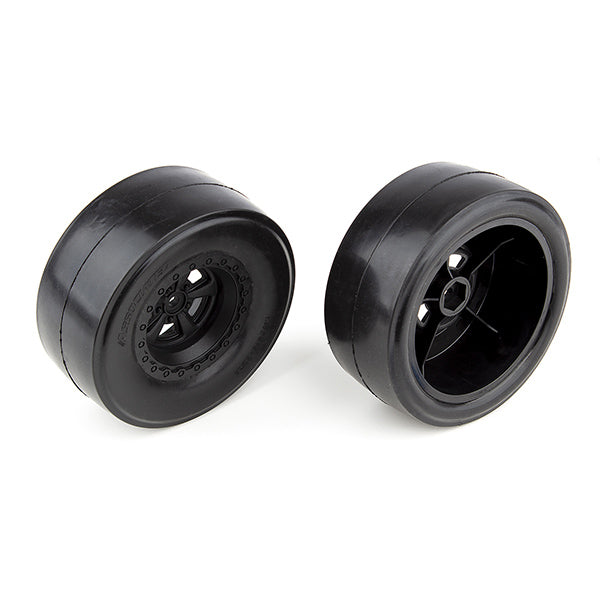 Team Associated DR10 Rear Wheels with Drag Slick Tyres AS71072