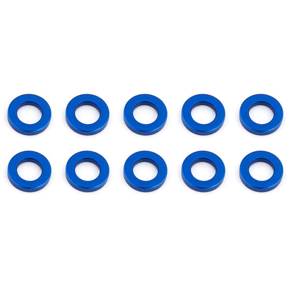 Associated Ballstud Washers 5.5 X 1.0mm Blue Aluminium X10 AS31382