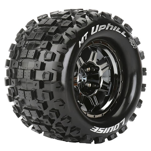 Louise RC MT-Uphill 1:8 Sport 0" Offset Hex 17mm Black Chrome L-T3322BC
