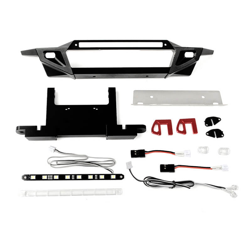 RC4WD Rook Metal Front Bumper with LED for Traxxas TRX-4 2021 Bronco