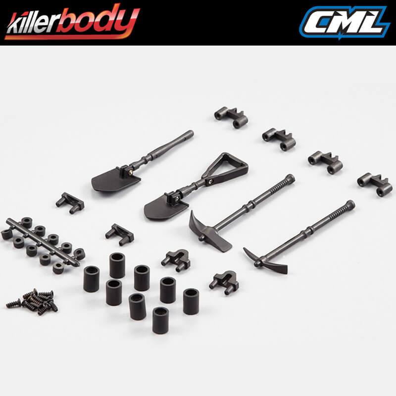 Killerbody Moulded Outdoor Tool Set 1:10 Truck KB48256