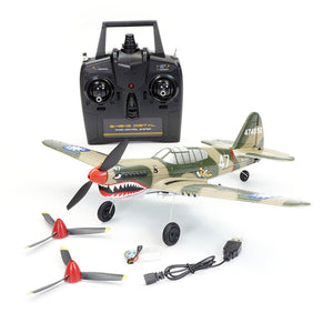 Volantex P40 Warhawk 4Ch 400mm Brushed w/Gyro Epp RTF RC Plane V761-13