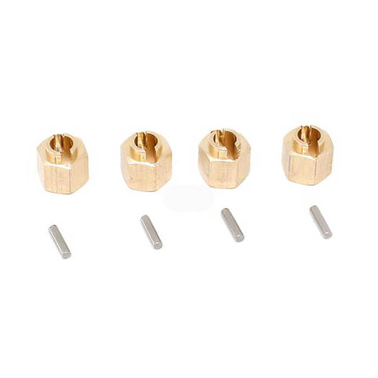 Fastrax TRX-4M Brass 7mm Hex, Length 6mm Hub Extenders (4) FTTX476
