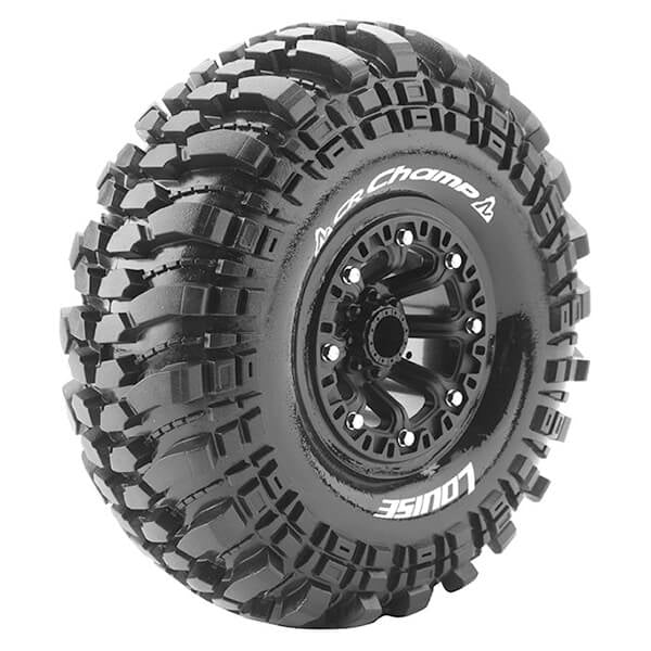 Louise RC Cr-Champ 1:10 Super Soft Black Hex 12mm L-T3236VB