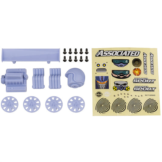 Team Associated Nano Sport Race Pack White AS21617