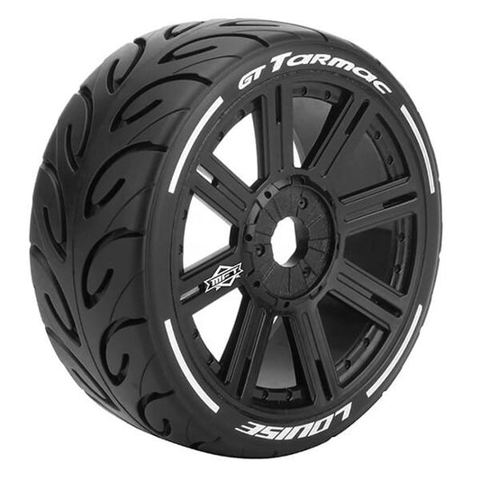 Louise RC GT-Tarmac 1:8 Fr/Rr Soft Hex 17mm Spoke Black L-T3285SB
