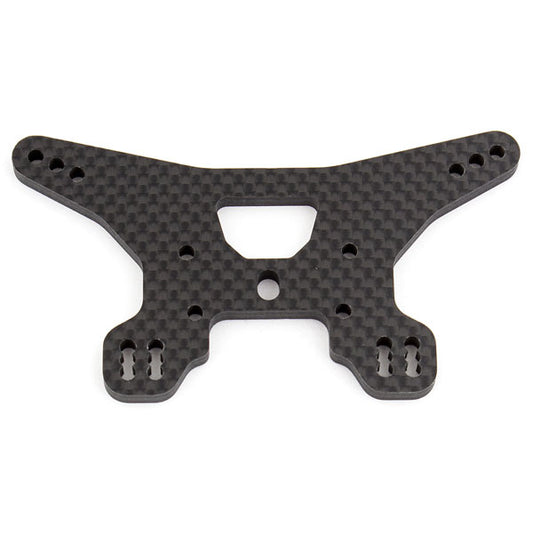 Team Associated B64 Rear Shock Tower, Woven Carbon Fibre AS92012