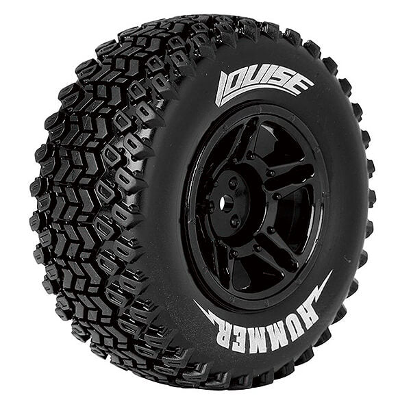 Louise RC Sc-Hummer 1:10 Fr/Rr Soft Arrma Senton 6S Hex 17 Black L-T3224SBM