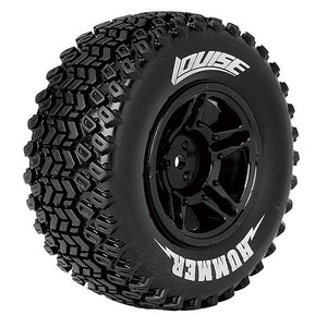 Louise RC Sc-Hummer 1:10 Fr/Rr Soft Arrma Senton 6S Hex 17 Black L-T3224SBM