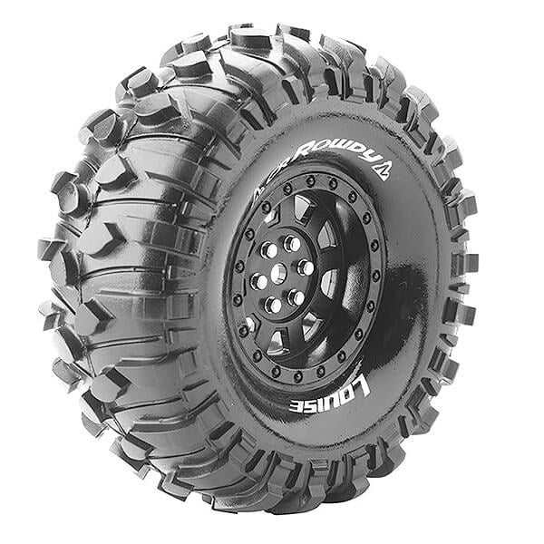 Louise RC Cr-Rowdy 1:10 Super Soft Black Hex 12mm L-T3233VB