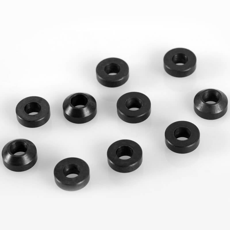 RC4WD Heavy Duty Steel Black 3mm Con Washers (10) Z-S0843