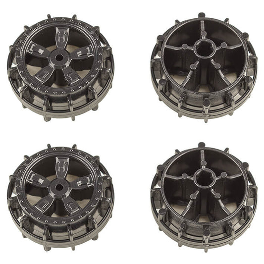 Team Associated Nano Sport Wheels Black (4) AS21612