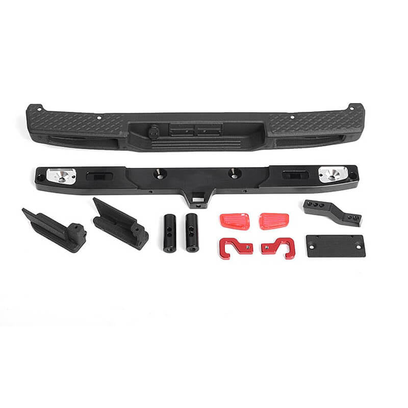 RC4WD Oem Rear Bumper w/Tow Hook & License Plate Holder for Axial 1:10 SCX10 III Jeep Jt Gladiator