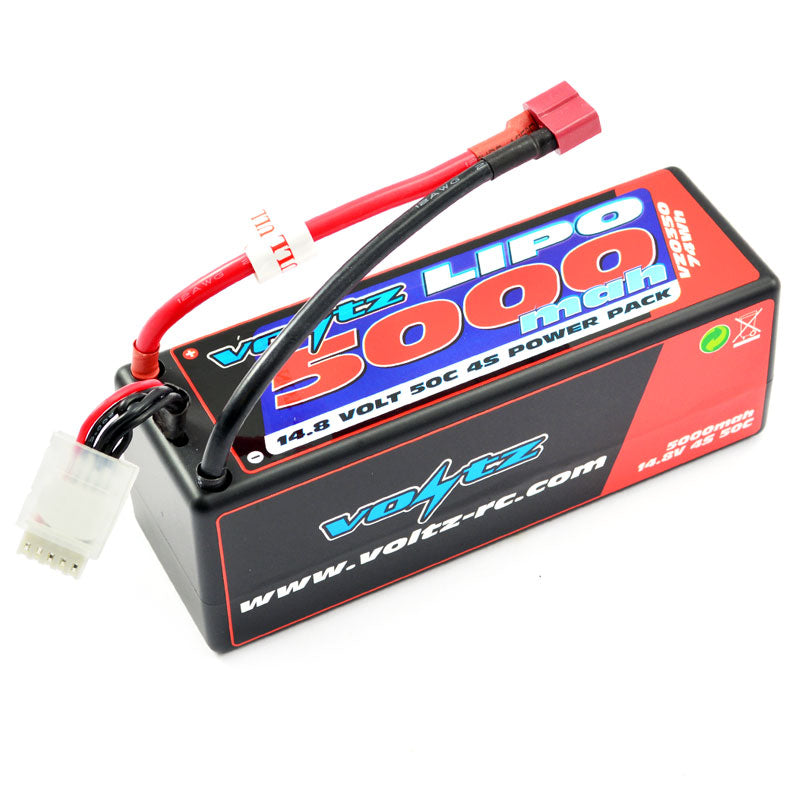 Voltz 5000mAh 4S 14.8V 50C Hardcase LiPo Battery Stick Pack