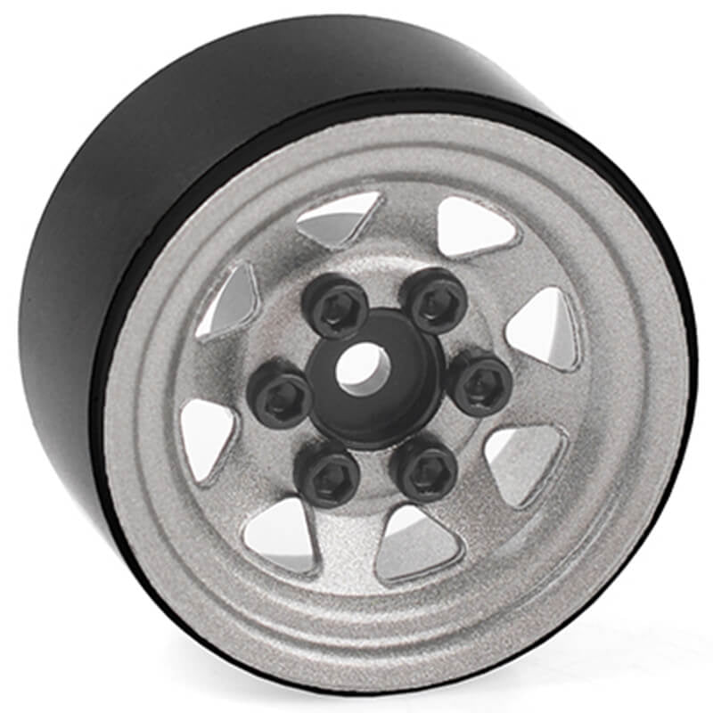 RC4WD Stamped Steel 1.0" Stock Beadlock Wheels (Plain) Z-W0345