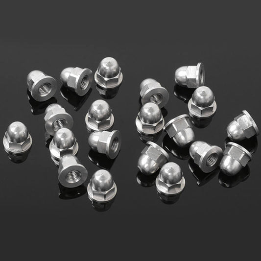 RC4WD M3 Flanged Acorn Nuts (Silver) Z-S1722