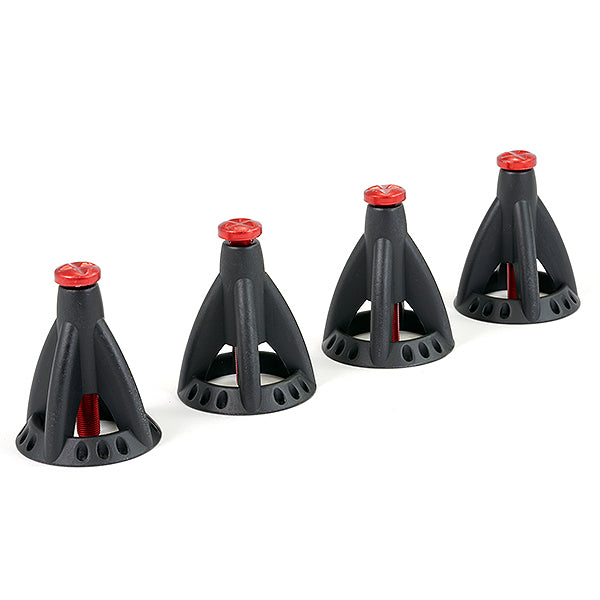 Fastrax 6-Ton Alloy Adjustable Scale Height Jack Stand (4Pc) - Black FAST2395BK