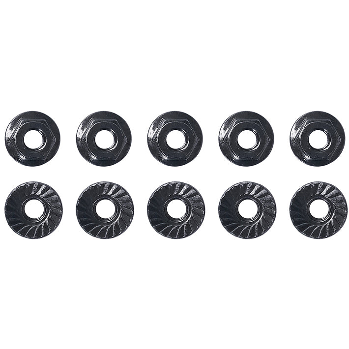 Team Associated M4 Low Profile Serrated Steel Wheel Nuts (10pcs) AS91150