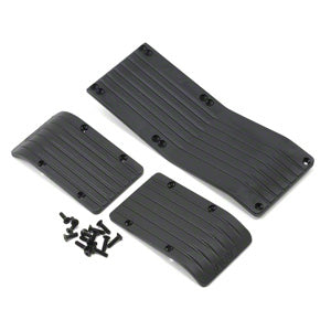 RPM Traxxas T/E-Maxx 3-Pcs Skid Plate - Black RPM80772