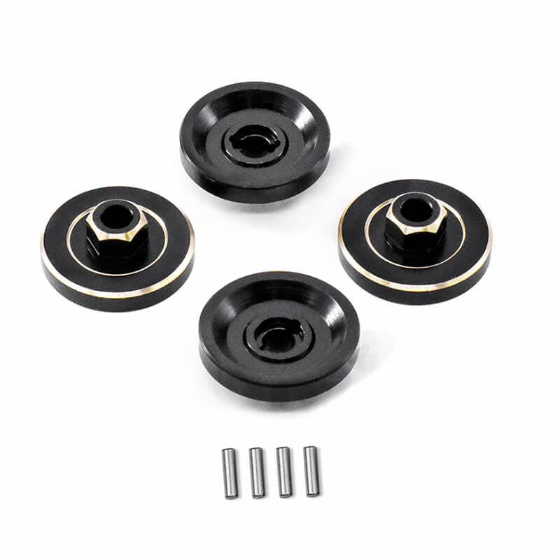 Fastrax FCX24 Black Brass Wheel Counterweights (4Pc) FTFMS004BRB