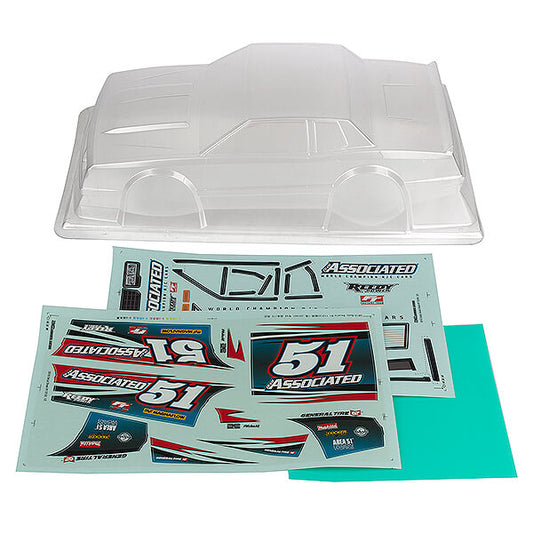 Team Associated SR10 Street Stock Body Shell Clear AS71192