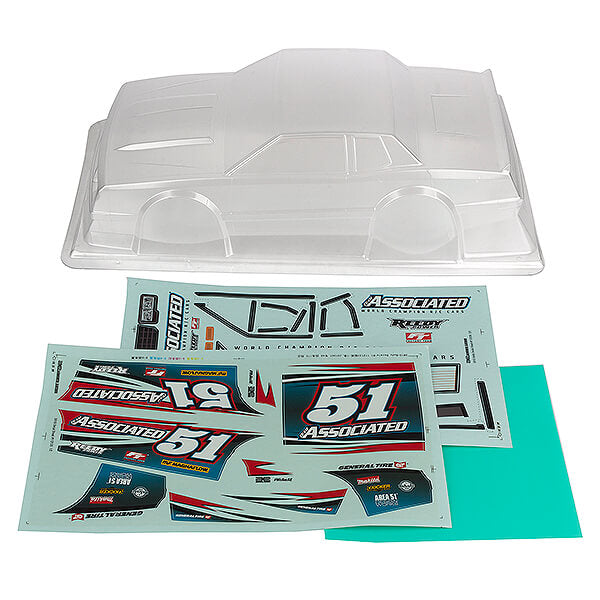 Team Associated SR10 Street Stock Body Shell Clear AS71192