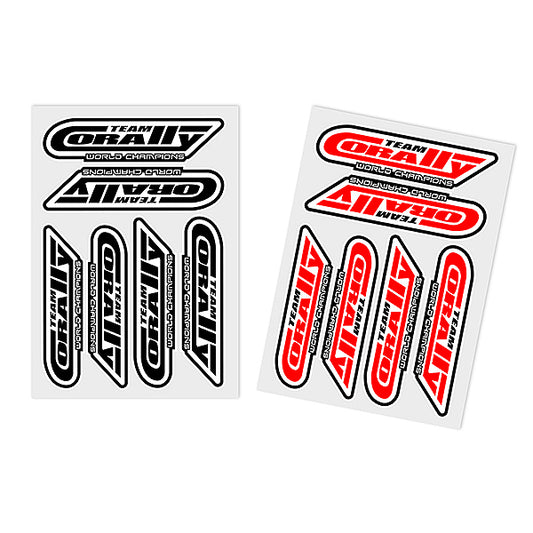 Corally Sponsor Sticker Sheet Corally Precut 105X75mm 2pcs