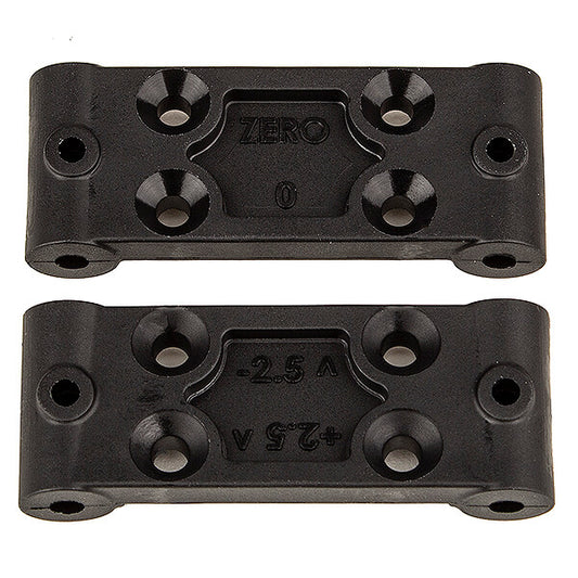 Team Associated RC10B6.4 Front Bulkhead Set, 0 Deg/2.5 Deg AS91979