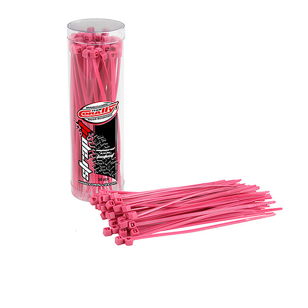 Corally Strapit Cable Tie Wraps Pink 2.5X100mm 50pcs