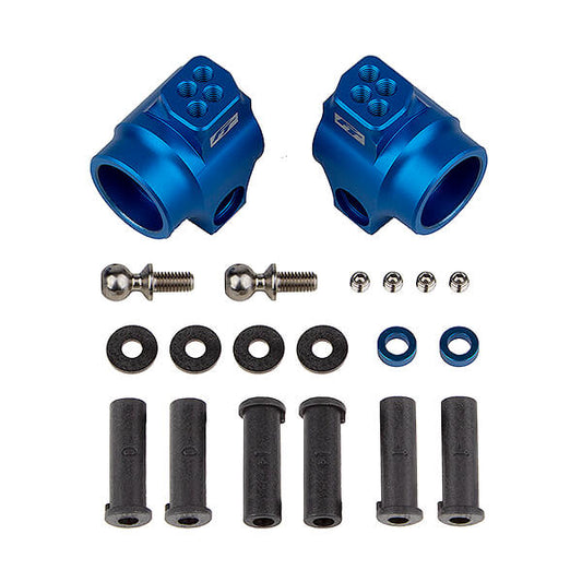 Team Associated Ft DR10 Rear Hub Set Blue Aluminium AS72011