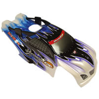 HoBao Hyper ST Pre-Printed Bodyshell - Blue/Black H86227B