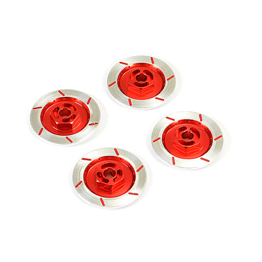 Fastrax Aluminium Disc Brake w/Wheel Hex (4Pc) - Red FAST2216AR
