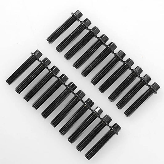RC4WD Miniature Scale Hex Bolts (M2.5 X 12mm) (Black) Z-S1595