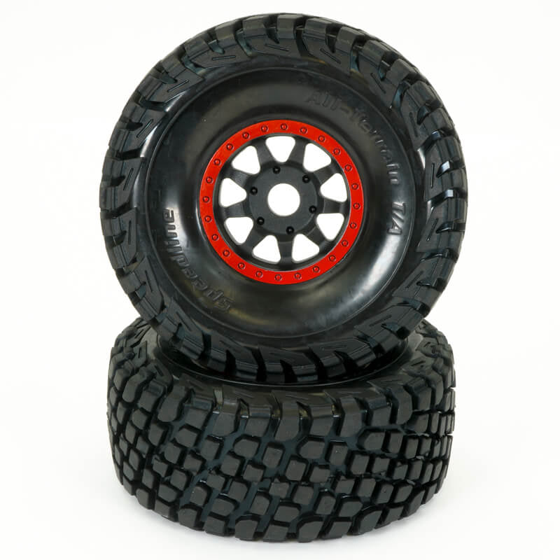 FTX DR8 Wheel/Tyre Pair (Red) FTX9582R