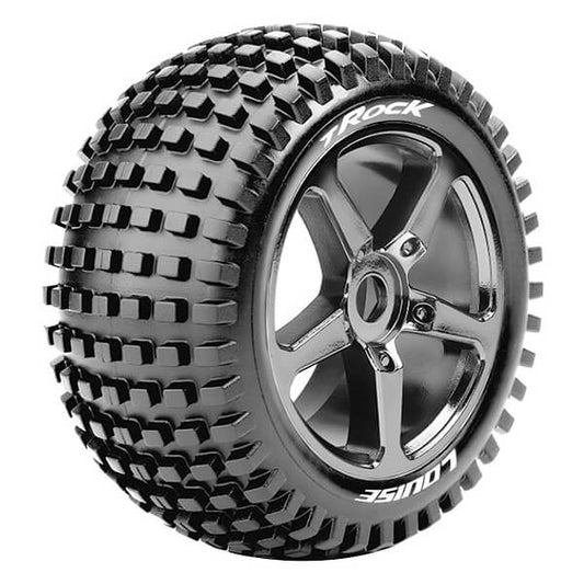 Louise RC T-Rock 1:8 Fr/Rr 0 Offset Black Chrome L-T3251SBC