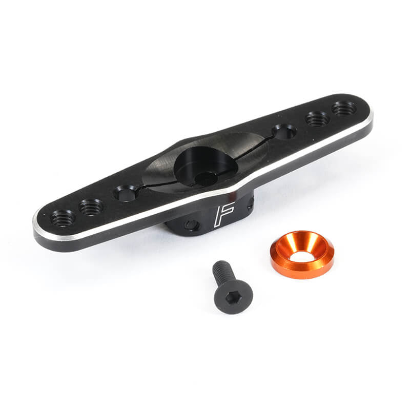 Fastrax 25T Black Aluminium Dbl Servo Horn (Savox/Futaba) FAST316B