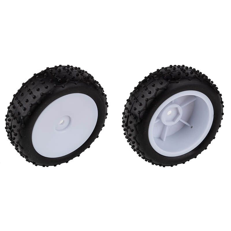 Team Associated Reflex 14 Narrow Mini Pin Tyres - Mounted White Wheels AS21595