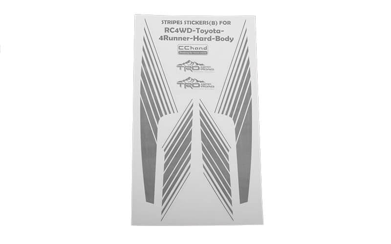 RC4WD Boogie Body Stripes for 1985 Toyota 4Runner Hard Body