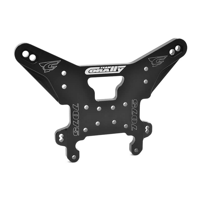 Corally Shock Tower Asuga XLR Rear Swiss Made 7075 T6 5mm Hard Anodised Black C-00180-1123