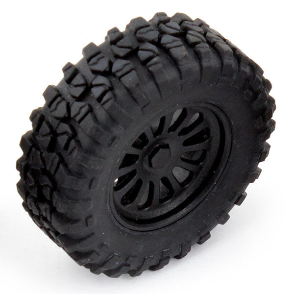 Team Associated MT28 Wheels & Tyres Mounted (F & R) AS21431
