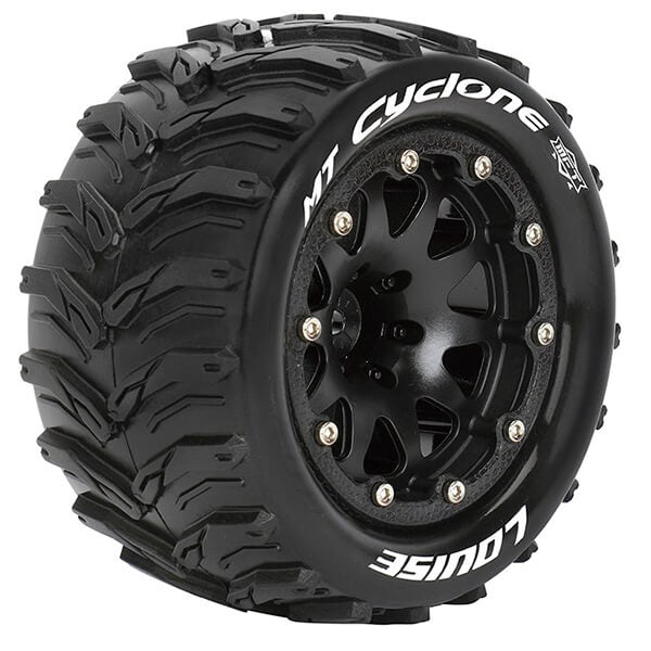 Louise RC MT-Cyclone 1:10 Soft Hex 14mm Black Arrma Granite Black L-T3310SBM